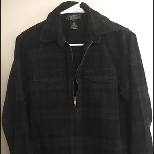 Ralph Lauren flannel full zip jacket
